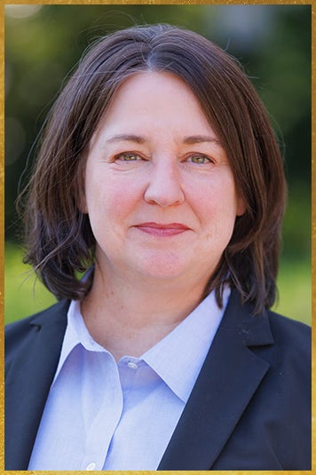 Staff portrait of Lesley Reid